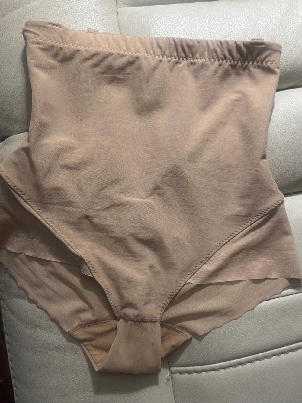 Honeylove High-Waist Shaper Briefs in Nude Beige size medium